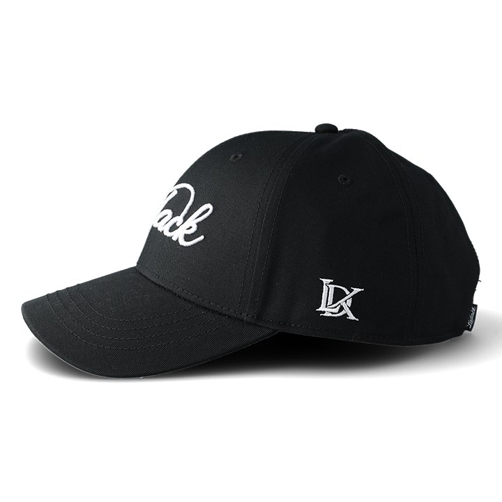 Zwarte cap zijkant